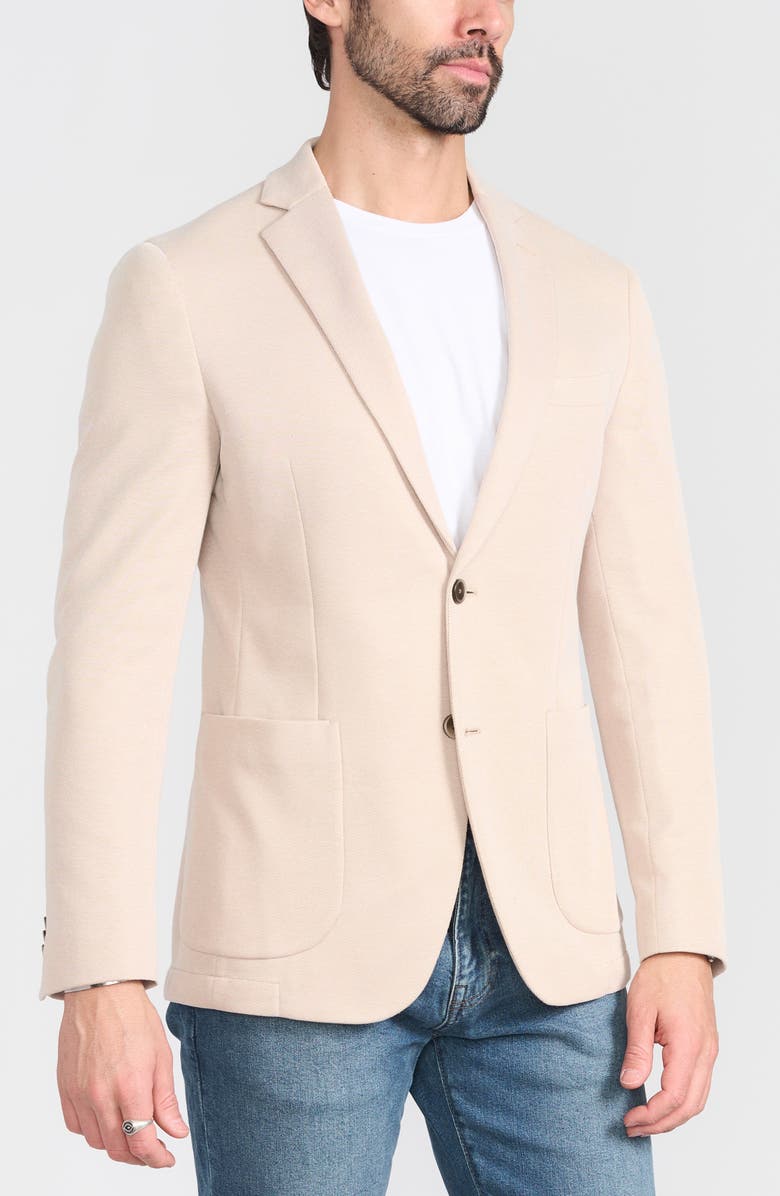 SAVILE ROW CO Textured Knit Sport Coat, Alternate, color, Tan