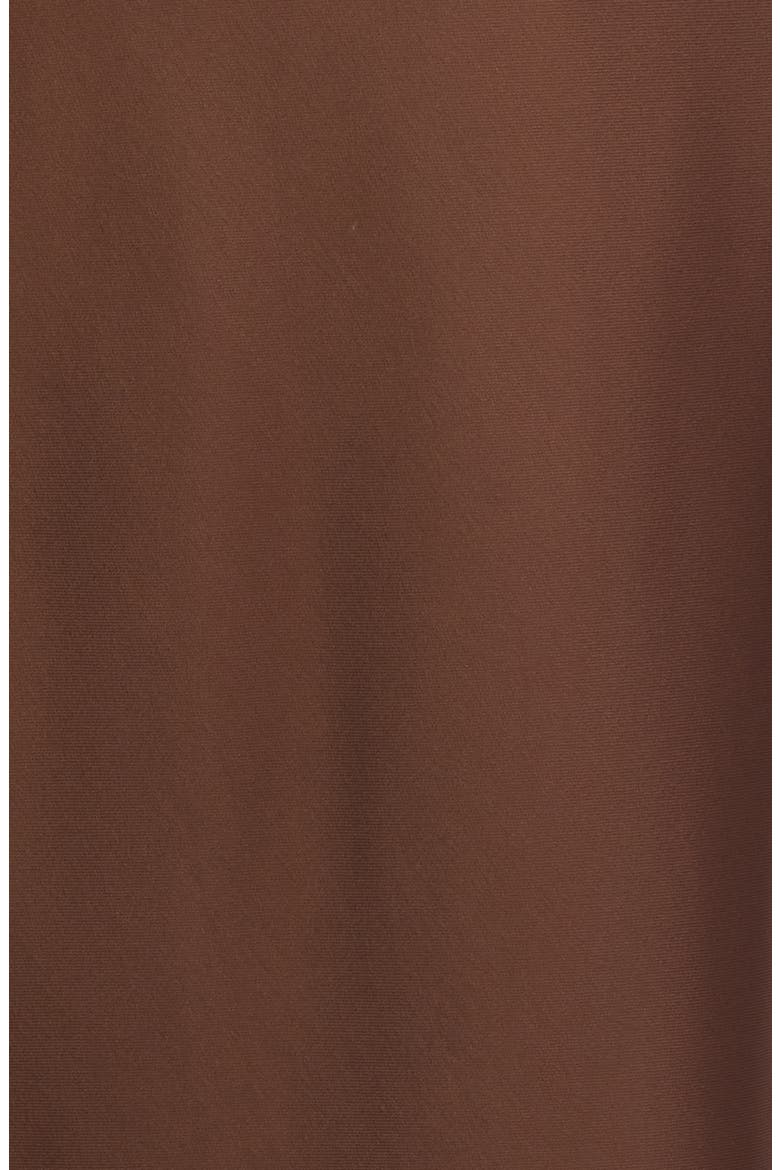 Calder Lace Trim Satin Midi Skirt, Alternate, color, CHOCOLATE BROWN