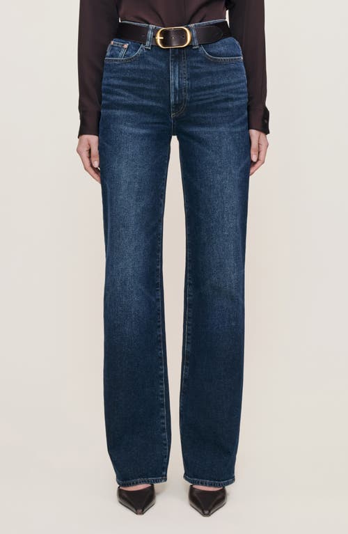 Dl1961 Karmine High Waist Relaxed Straight Leg Jeans In Blue