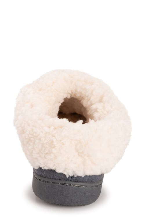 Muk Luks Minerva Faux Shearling Slipper In Gray