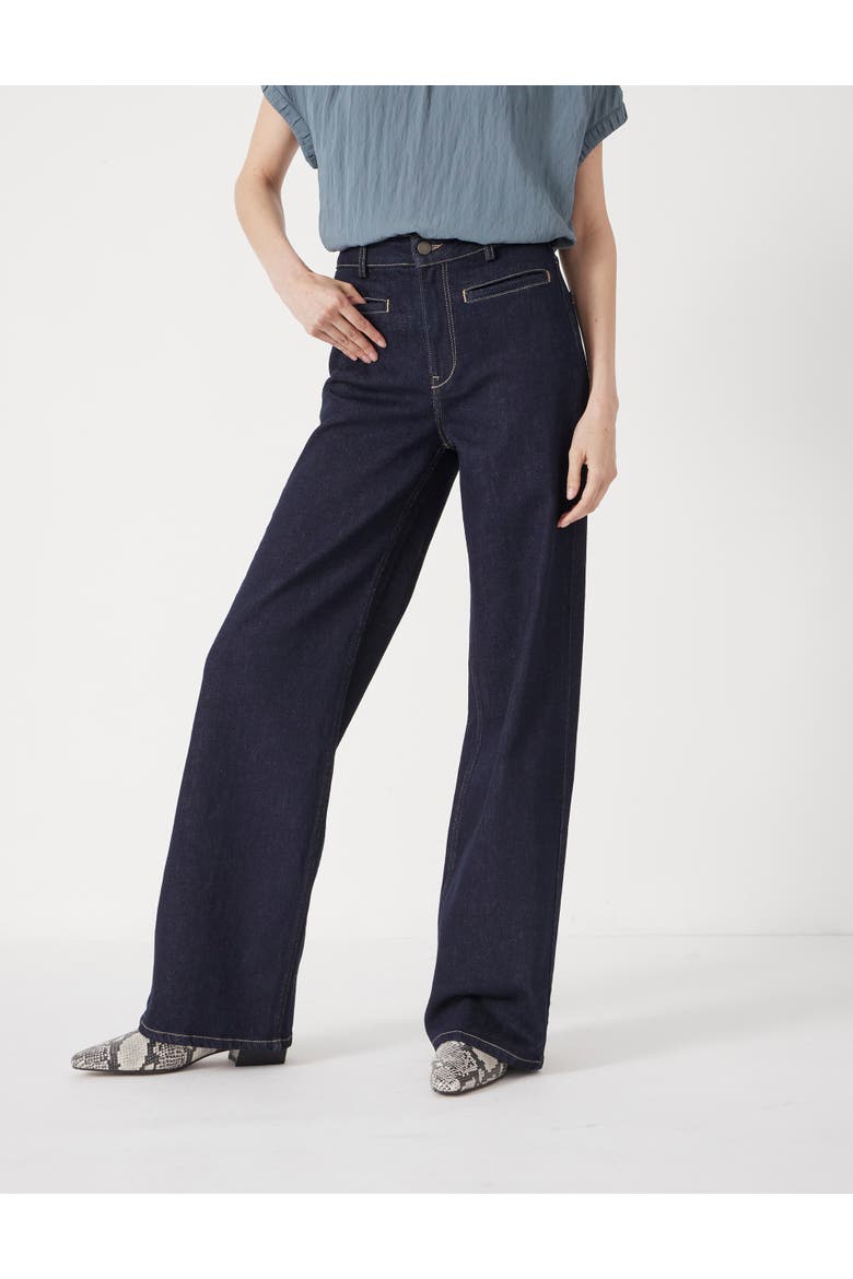 Rowan Welt Pocket Flared Jeans, Main, color, Rinse Wash