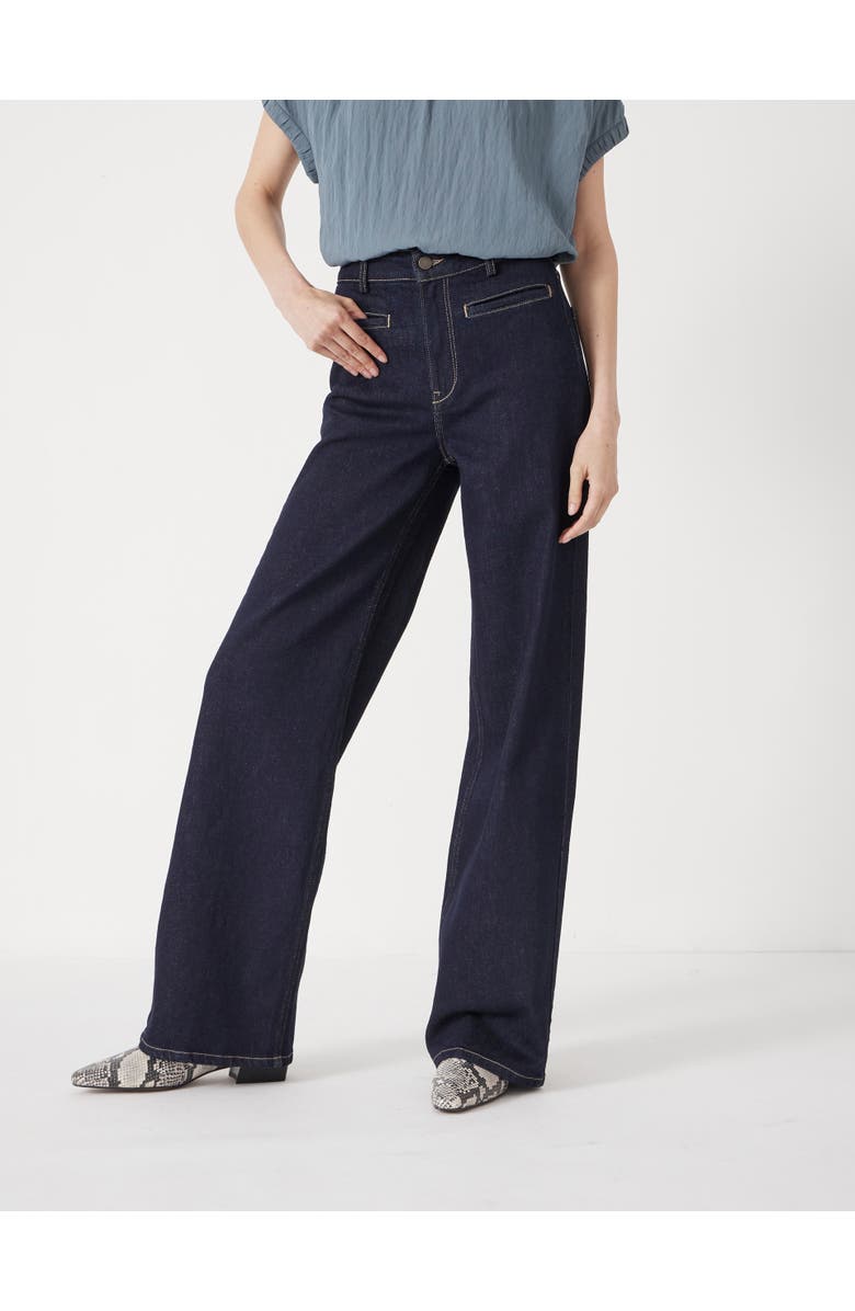 Hush Rowan Welt Pocket Flared Jeans, Main, color, Rinse Wash