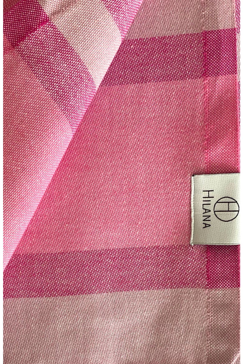Samara Sustainable Turkish Towel Pink, Alternate, color, Pink