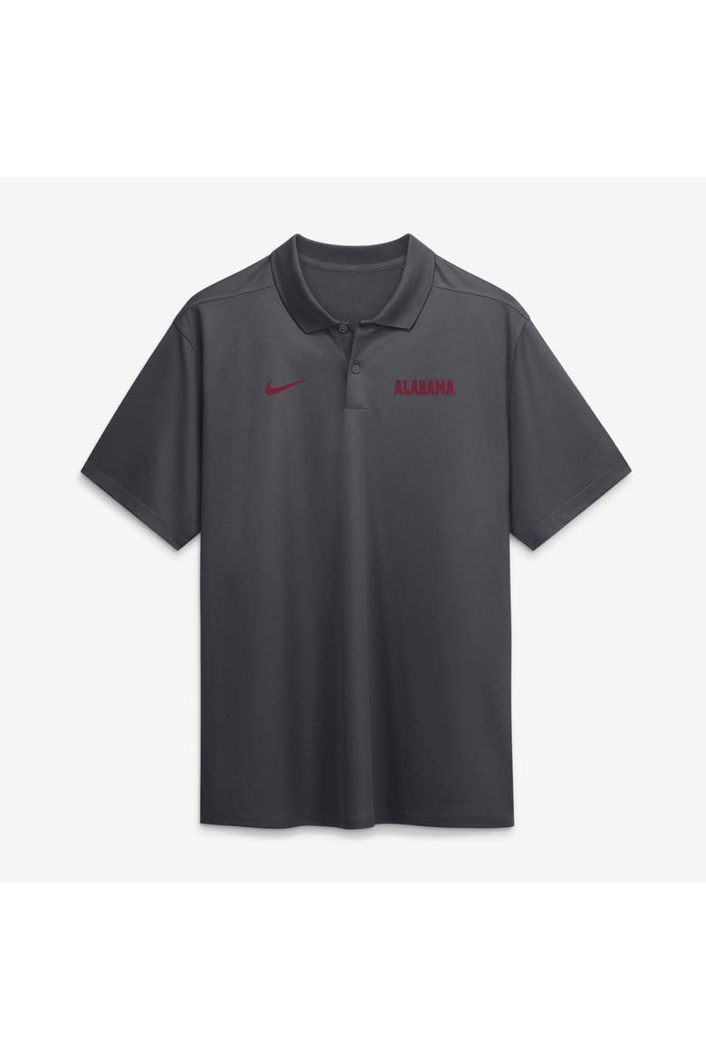 Men's Nike Anthracite Alabama Crimson Tide Dri-FIT Victory Polo, Main, color, Anthracite