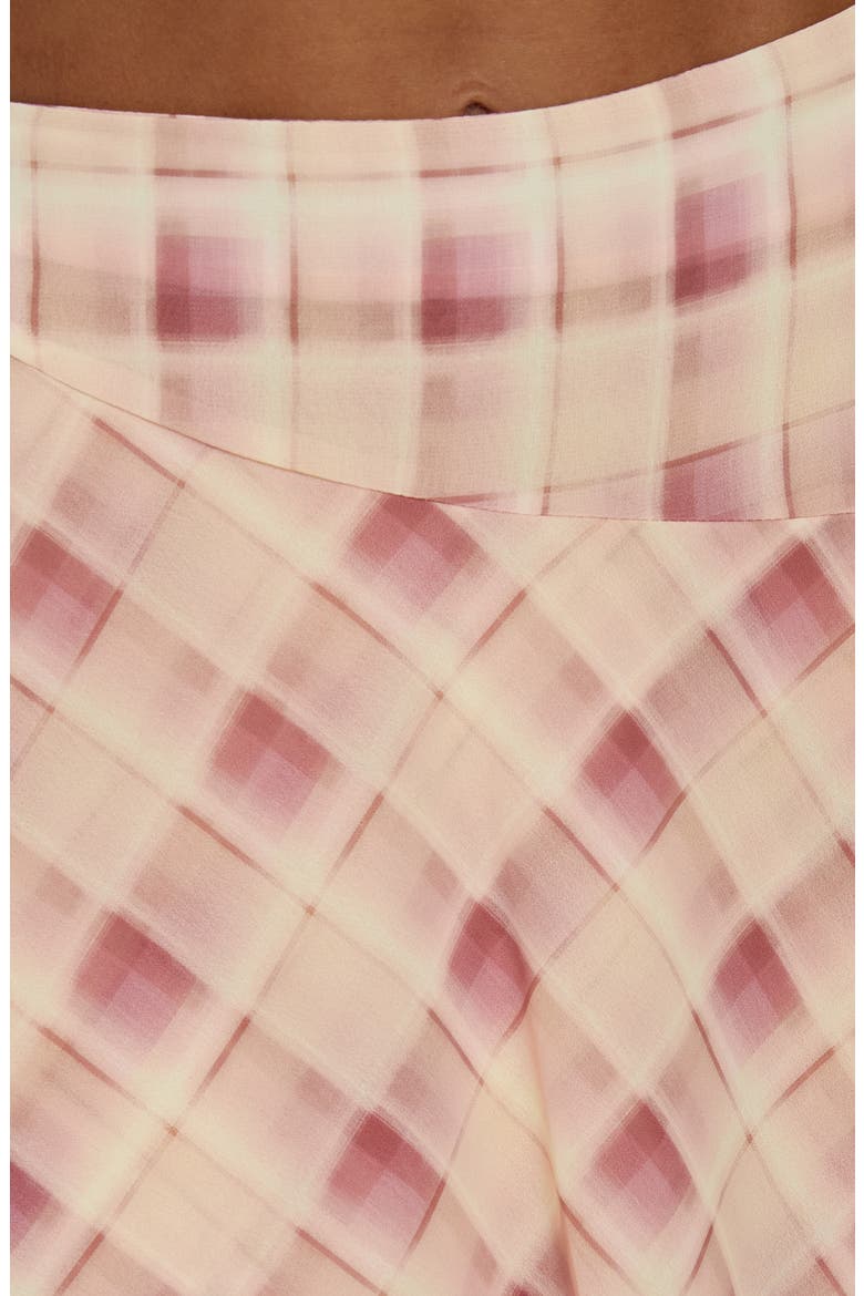 Natana Asymmetrical Midi Skirt, Alternate, color, MULTI CHECK