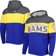 STARTER Men's Starter Heather Charcoal/Royal Los Angeles Rams Extreme Pullover Hoodie