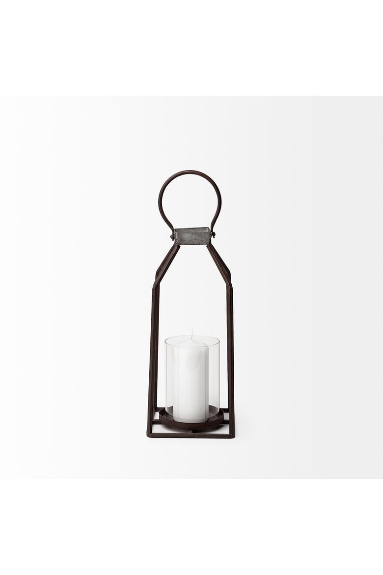 Kingston Rustic Metal Framed Table Candle Holder, Alternate, color, Black