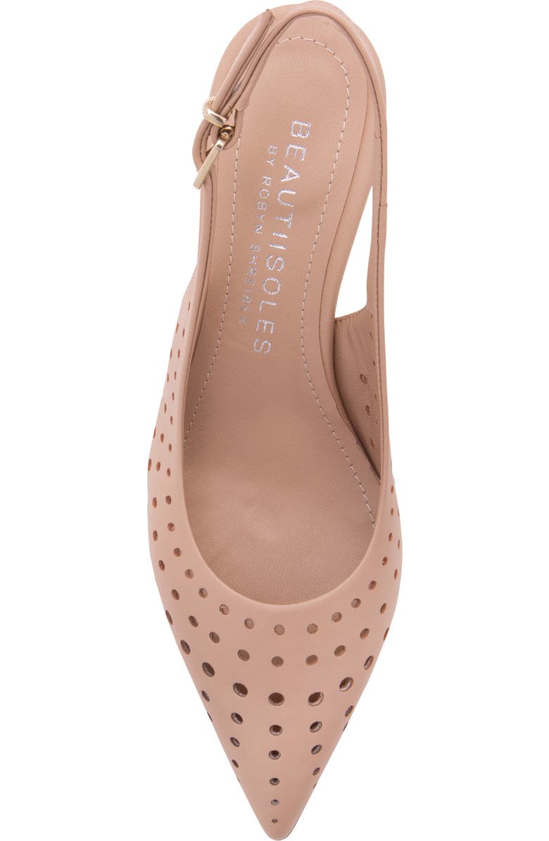 BEAUTIISOLES Flynn Slingback Pointed Toe Pump, Alternate, color, Brown