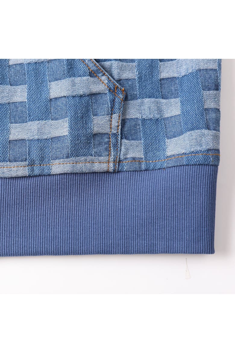 Criss-cross Hoodie, Alternate, color, Blue