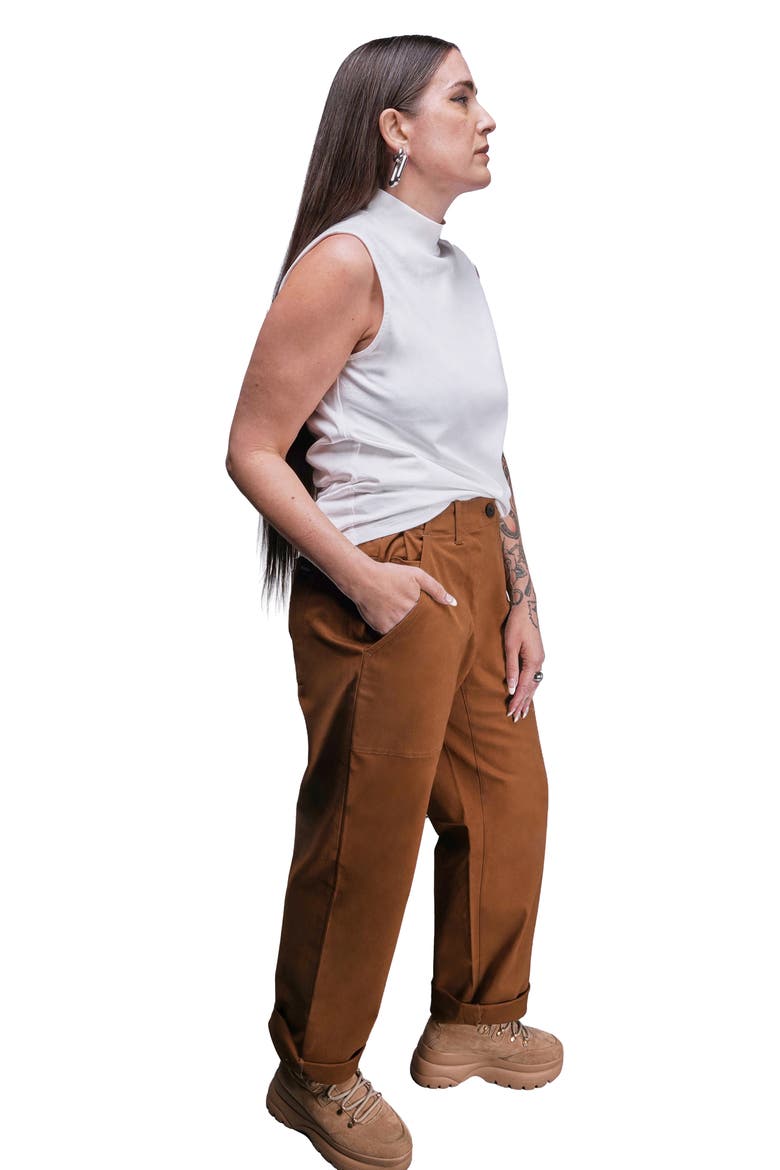 The Everyday Mock Neck Tank, Alternate, color, WHITE
