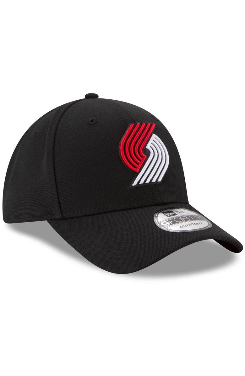 New Era Men's New Era Black Portland Trail Blazers Official The League 9FORTY Adjustable Hat, Alternate, color, 