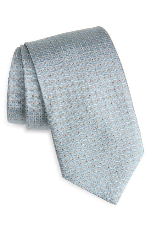 Geometric Silk Tie
