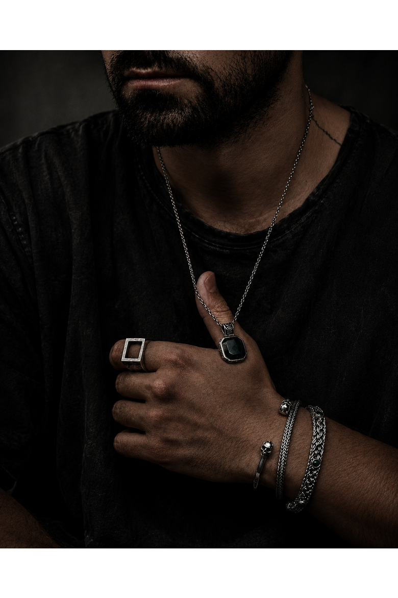 Skull Silver Bracelet, Alternate, color, Sterling Silver