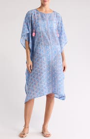 ALICIA BELL Cotton & Silk Voile Caftan
