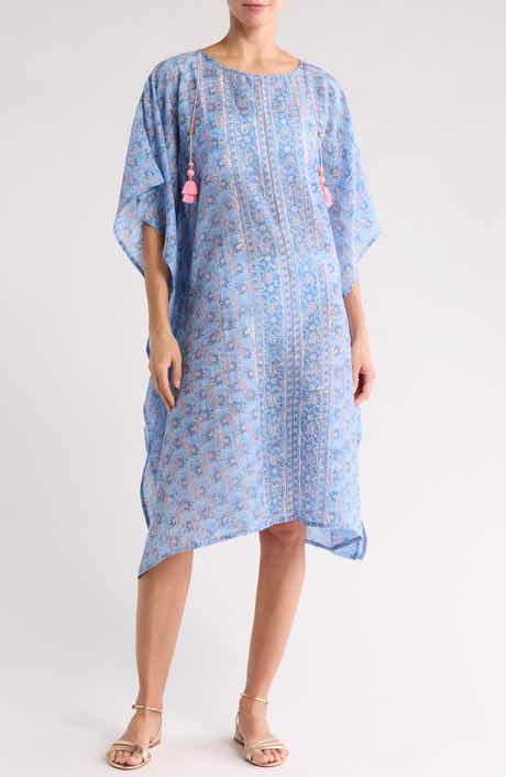 ALICIA BELL Cotton & Silk Voile Caftan