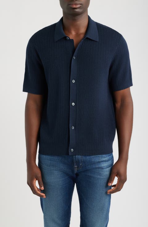 Button-Up Sweater Polo