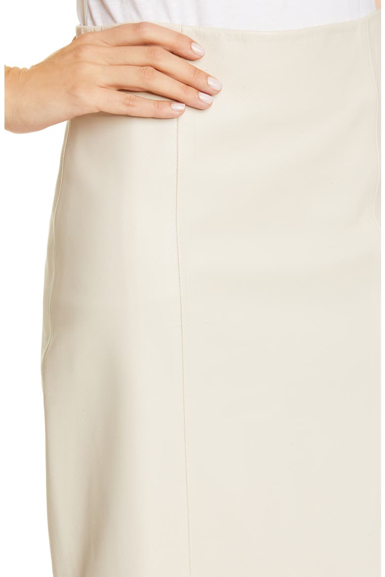 Leather Maxi Skirt, Alternate, color, IVORY