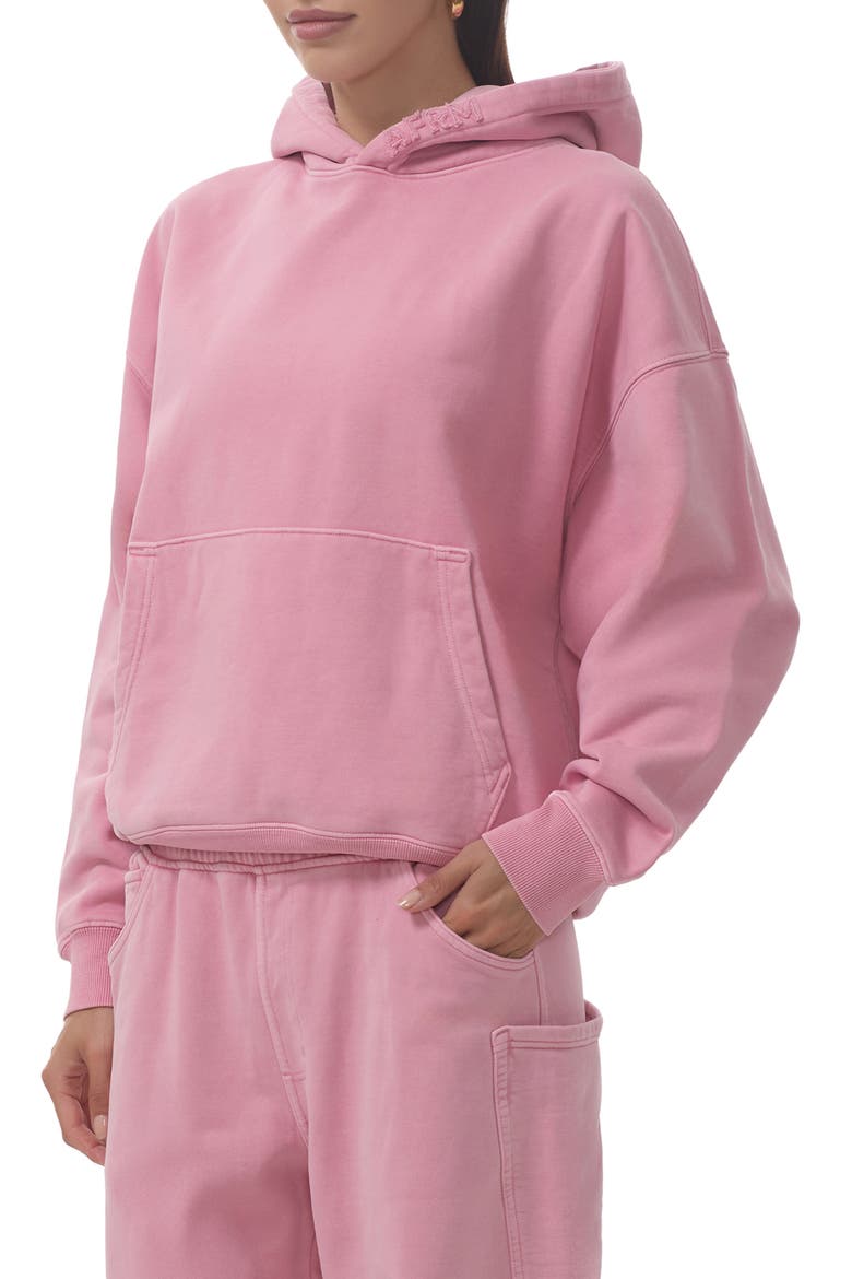 Blake Cotton Hoodie, Alternate, color, CLAY PINK
