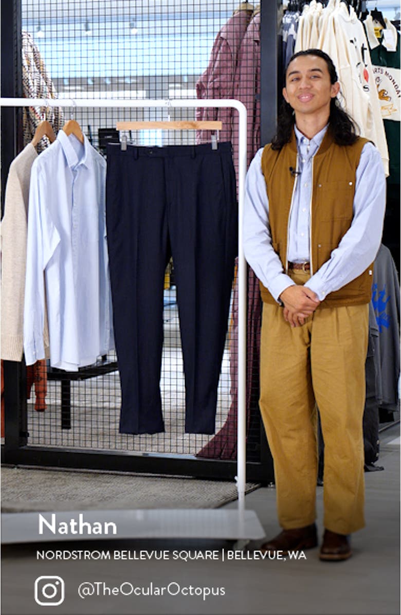 Flat Front Straight Leg Dress Pants, sales video thumbnail