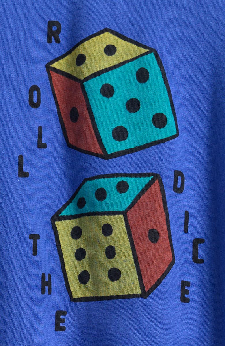 Bobo Choses Kids' Roll The Dice Cotton Graphic Sweatshirt, Alternate, color, Blue