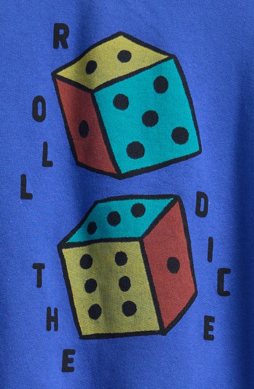 Bobo Choses Kids' Roll The Dice Cotton Graphic T-shirt In Blue