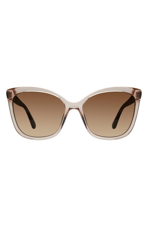 56mm Gradient Butterfly Sunglasses
