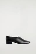 COS Square-Toe Leather Heeled Shoes