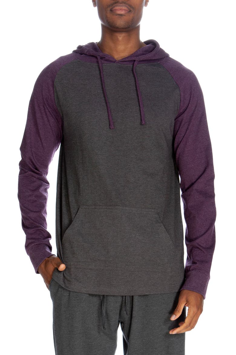 Raglan Hoodie, Main, color, HEATHER GREY PURPLE