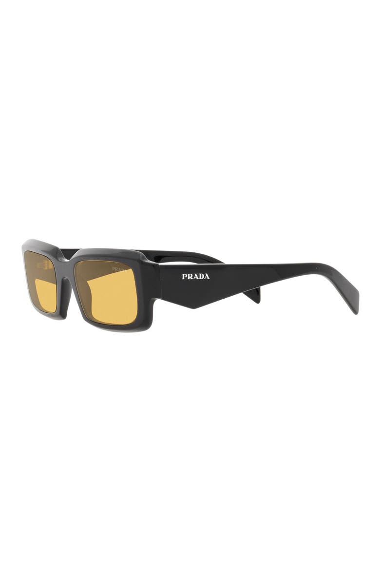 55mm Cat Eye Sunglasses, Alternate, color, BLACK YELLOW