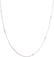 Spero London Italian Bead Chain Sterling Silver Satellite Necklace