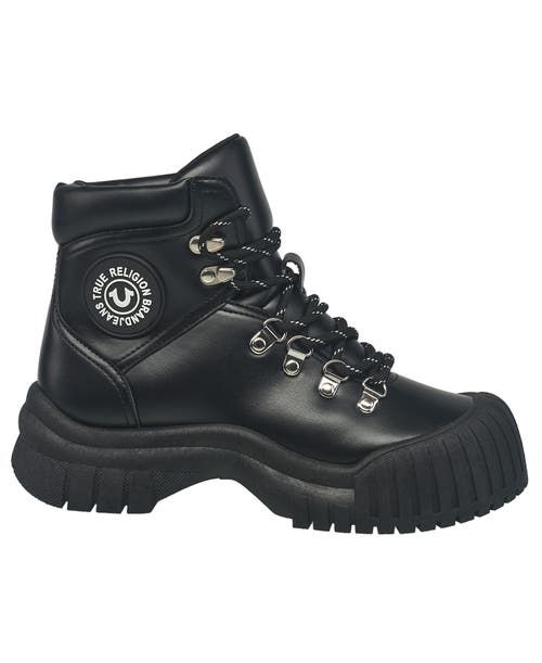 True Religion Women's Chris Lace Up Boot In Black