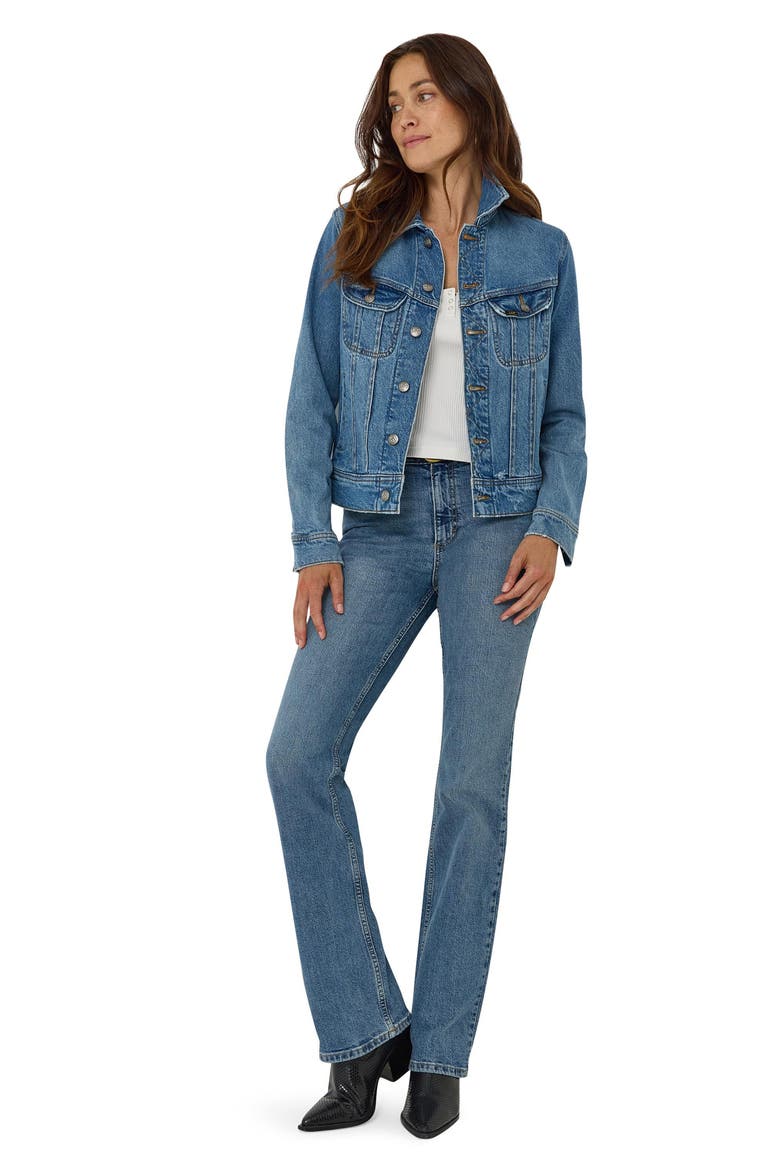 High Waist Bootcut Jeans, Alternate, color, SET FREE
