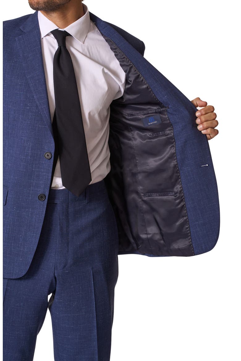 Sartorial Classic Fit Wool & Linen Suit, Alternate, color, BLUE