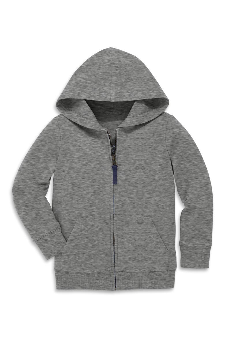 Kids' Zip Hoodie, Main, color, HEATHER STORM