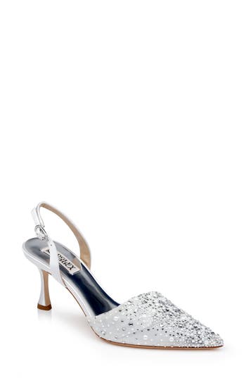 BADGLEY MISCHKA BADGLEY MISCHKA COLLECTION BRENNA SLINGBACK POINTED TOE PUMP 