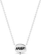 Crislu x Peanuts® AAUGH! Thought Bubble Pendant Necklace
