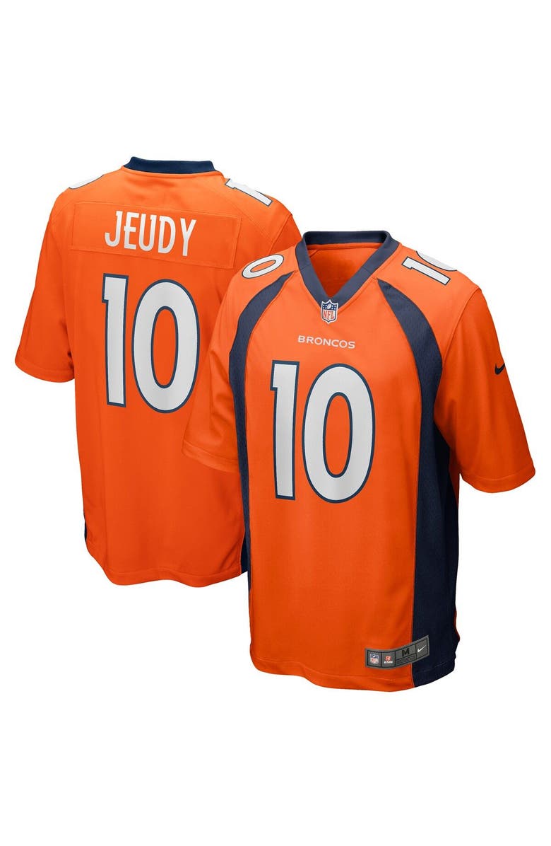 Nike Men's Nike Jerry Jeudy Orange Denver Broncos Game Jersey, Main, color,