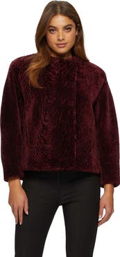 GORSKI Textured Genuine Shearling Jacket