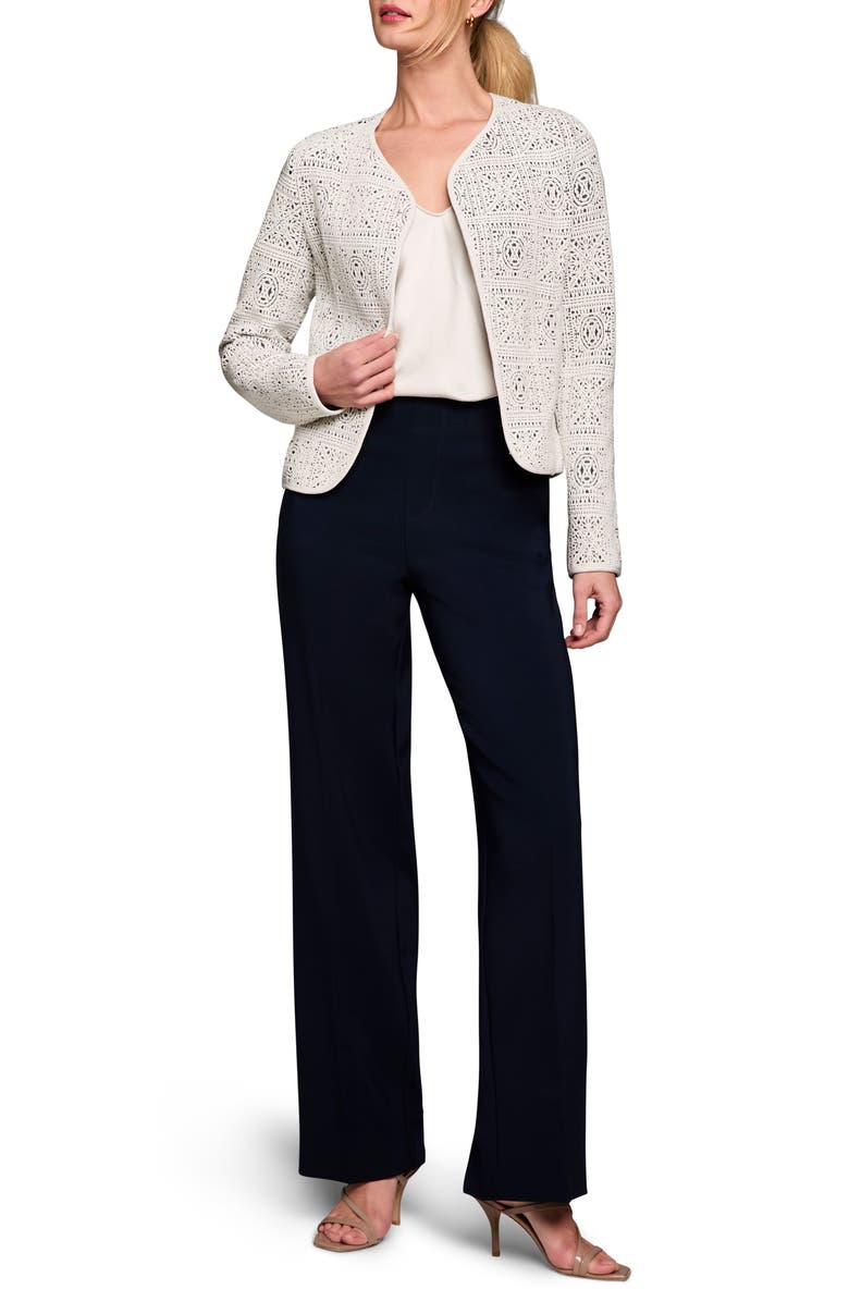 NIC+ZOE Tapestry Knit Jacket, Alternate, color, Cream Multi