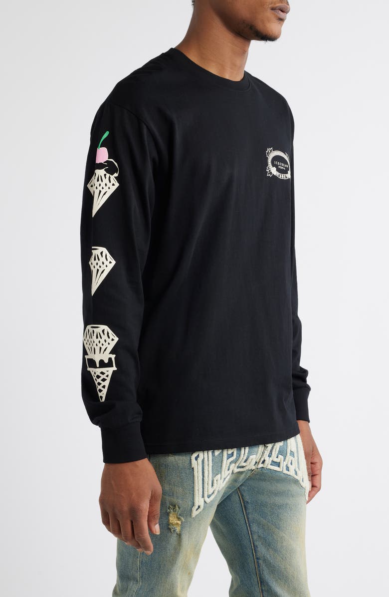 ICECREAM GFH/GFW Logo Long Sleeve Graphic T-Shirt, Alternate, color, 