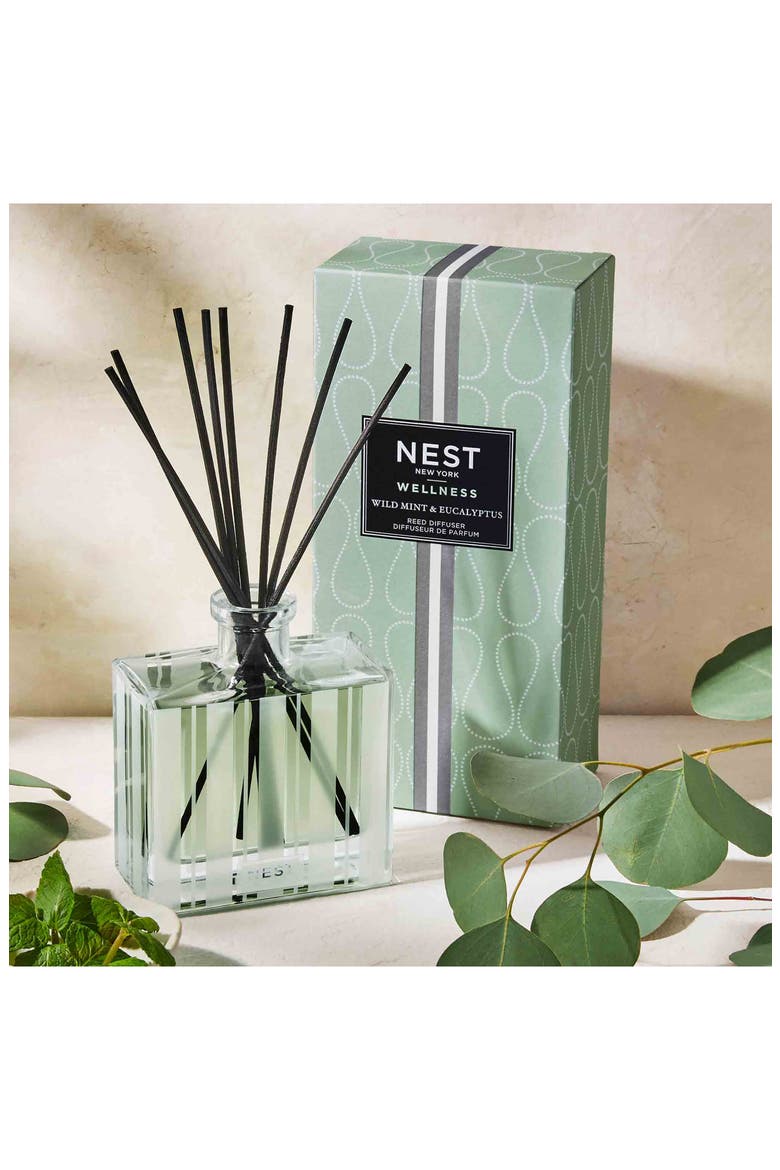 Wild Mint & Eucalyptus Reed Diffuser, Alternate, color, NO COLOR