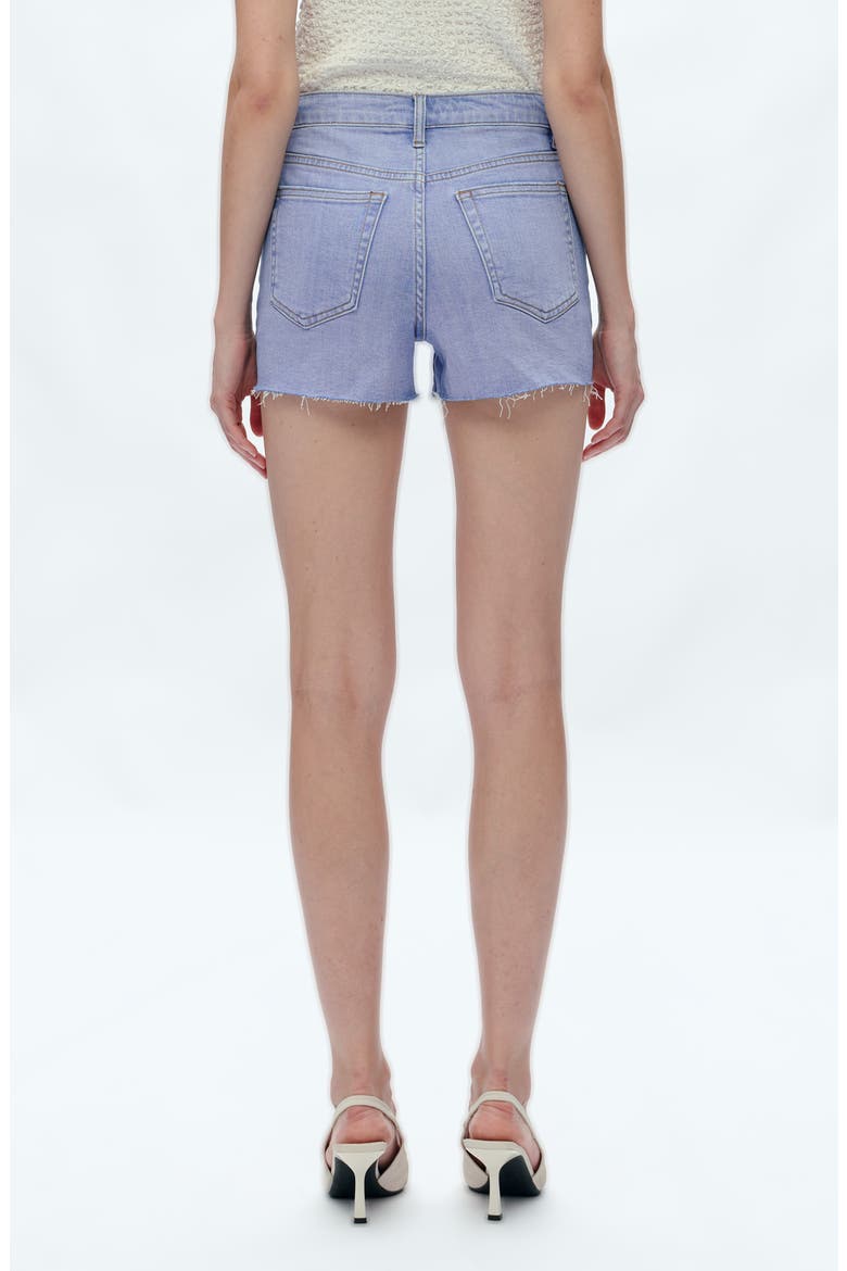 Mid Rise Denim Cutoff Shorts, Alternate, color, SKY BLUE