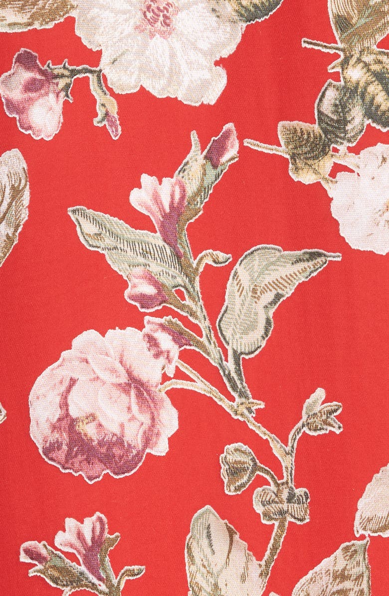 Alice + Olivia Gwenda Floral Paneled Tunic Dress, Alternate, color, 