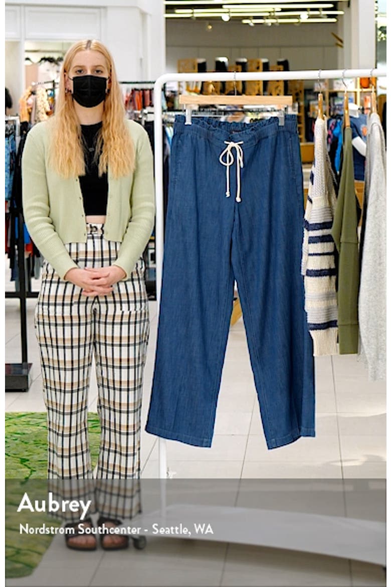 Paperbag High Waist Wide Leg Denim Pants video