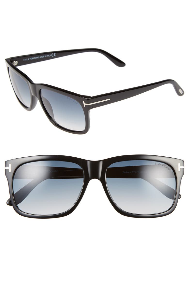 TOM FORD 'Barbara' 58mm Retro Sunglasses, Main, color,