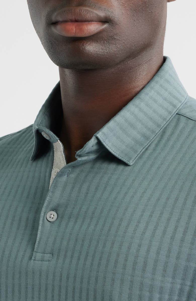 Robert Barakett Mozart Jacquard Polo, Alternate, color, Balsam Green