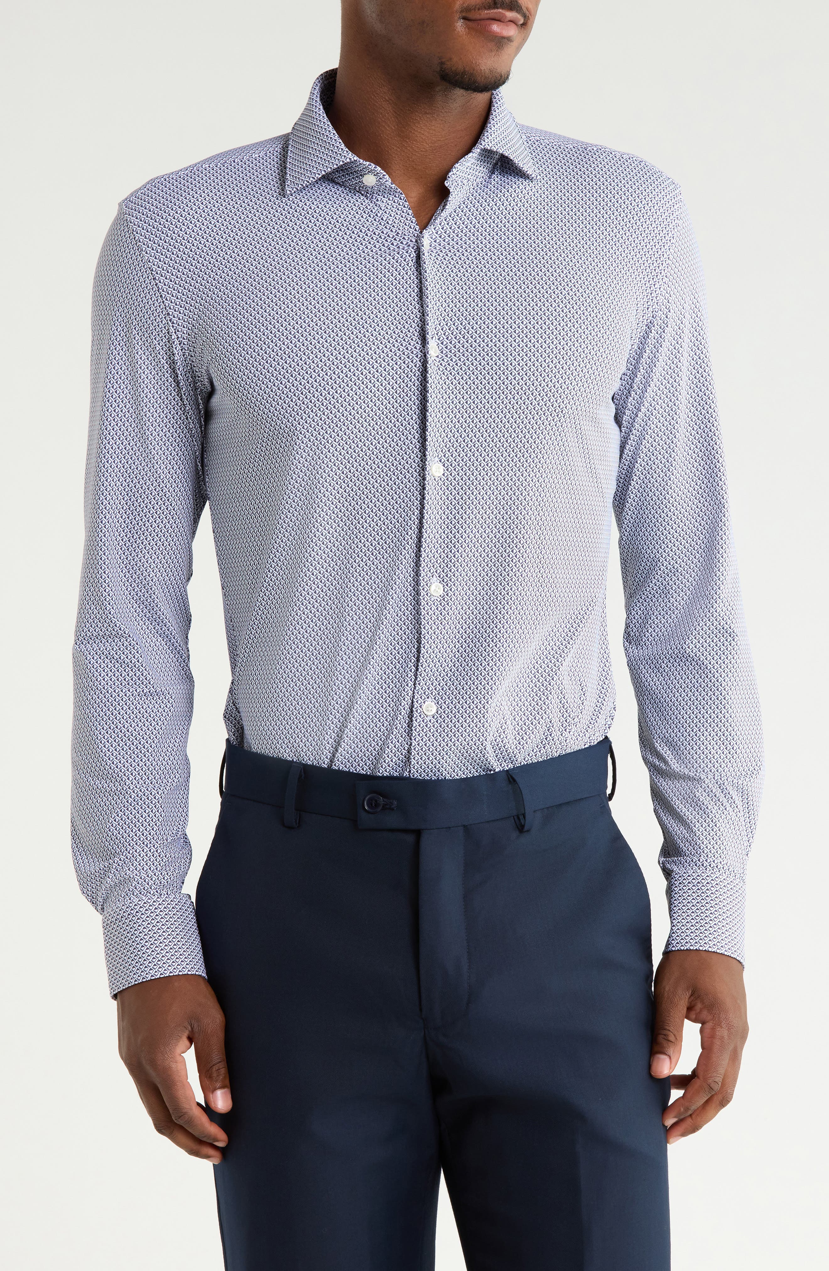 Kenno Trim Fit Performance Dress Shirt