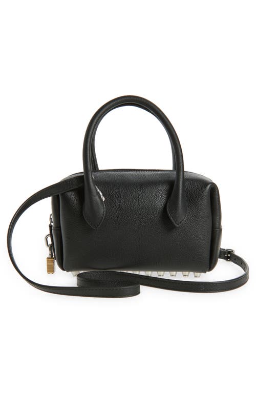 Alexander Wang Roux Small Leather Top Handle Bag In Black