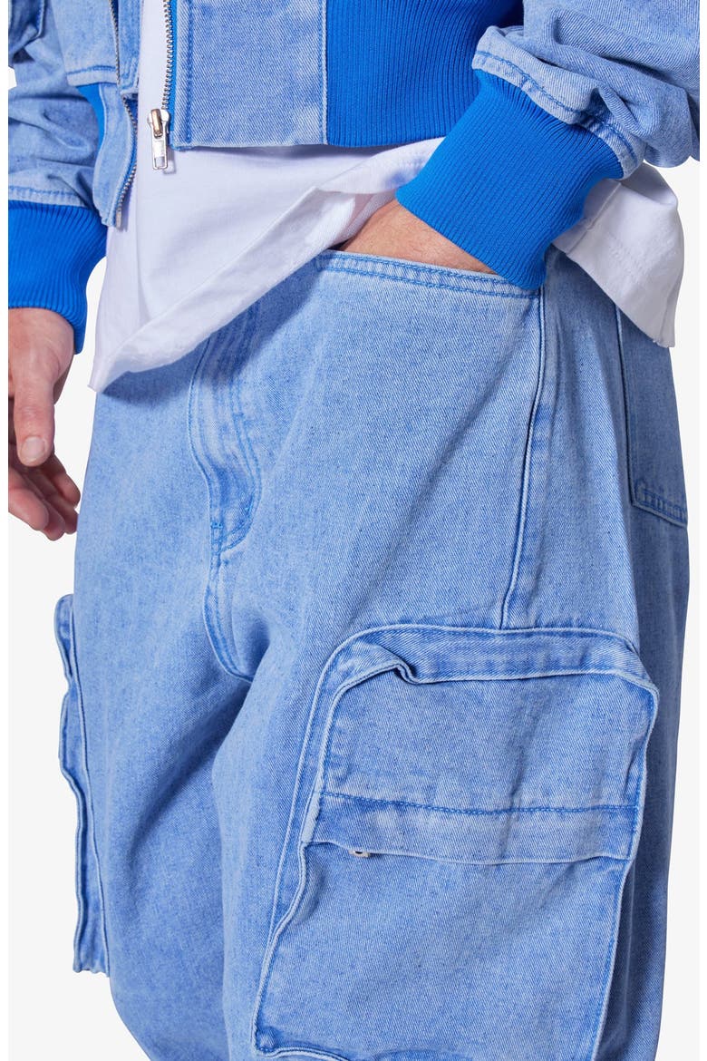 シ*ン様 Blue Jean Baggy Denim Cargo Pants - Ultra Baggy Feeling Blue Cargo Jeans (Men) | Nordstrom