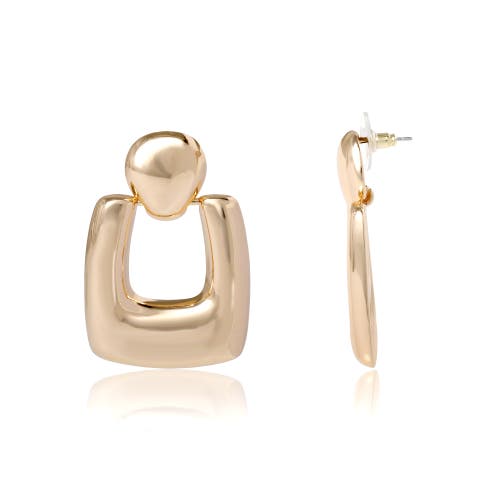 Bcbg Square Drop Earrings In Gold